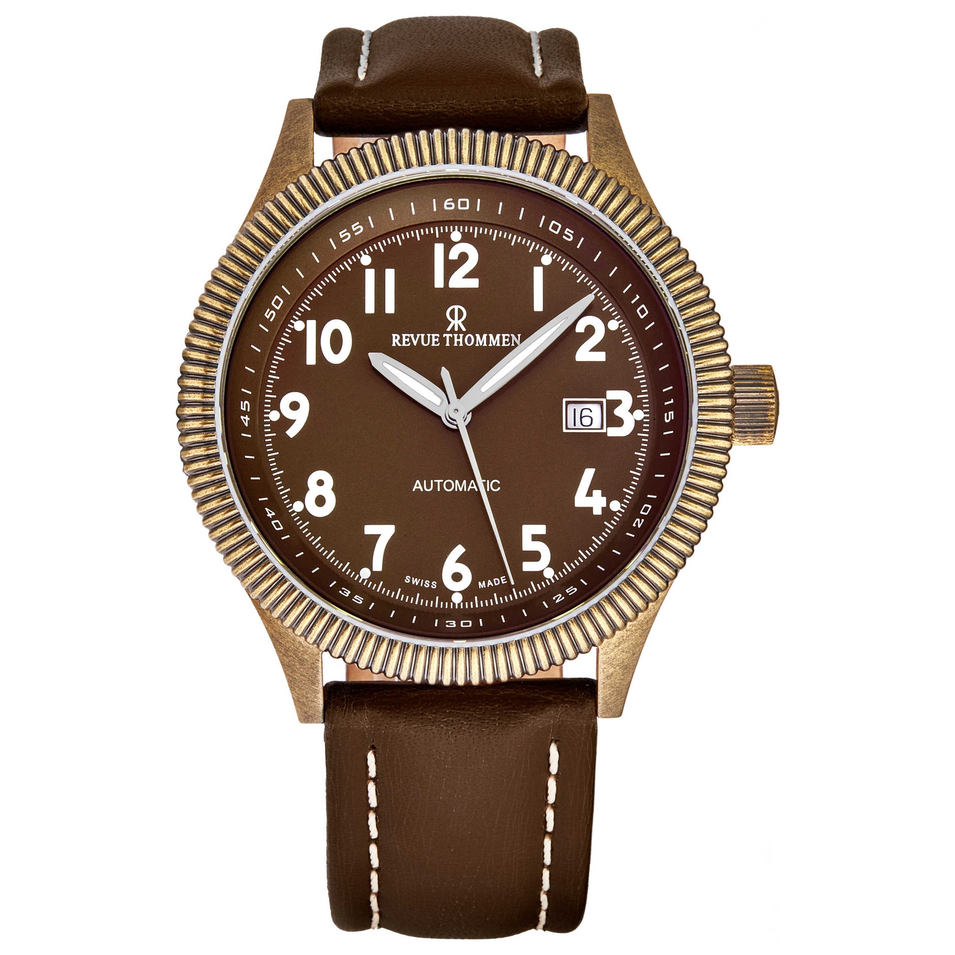 Front view of Revue Thommen Pilot Men's Automatic Watch 17060.2586