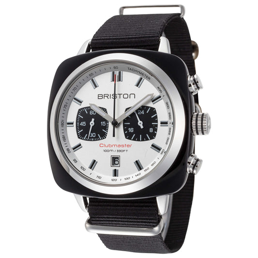 Front view of Briston Clubmaster Men's Quartz Watch 17142.SA.BS.2.NB
