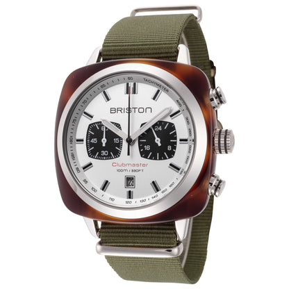 Front view of Briston Clubmaster Sports Men's Quartz Watch 17142.SA.TS.2.NGA