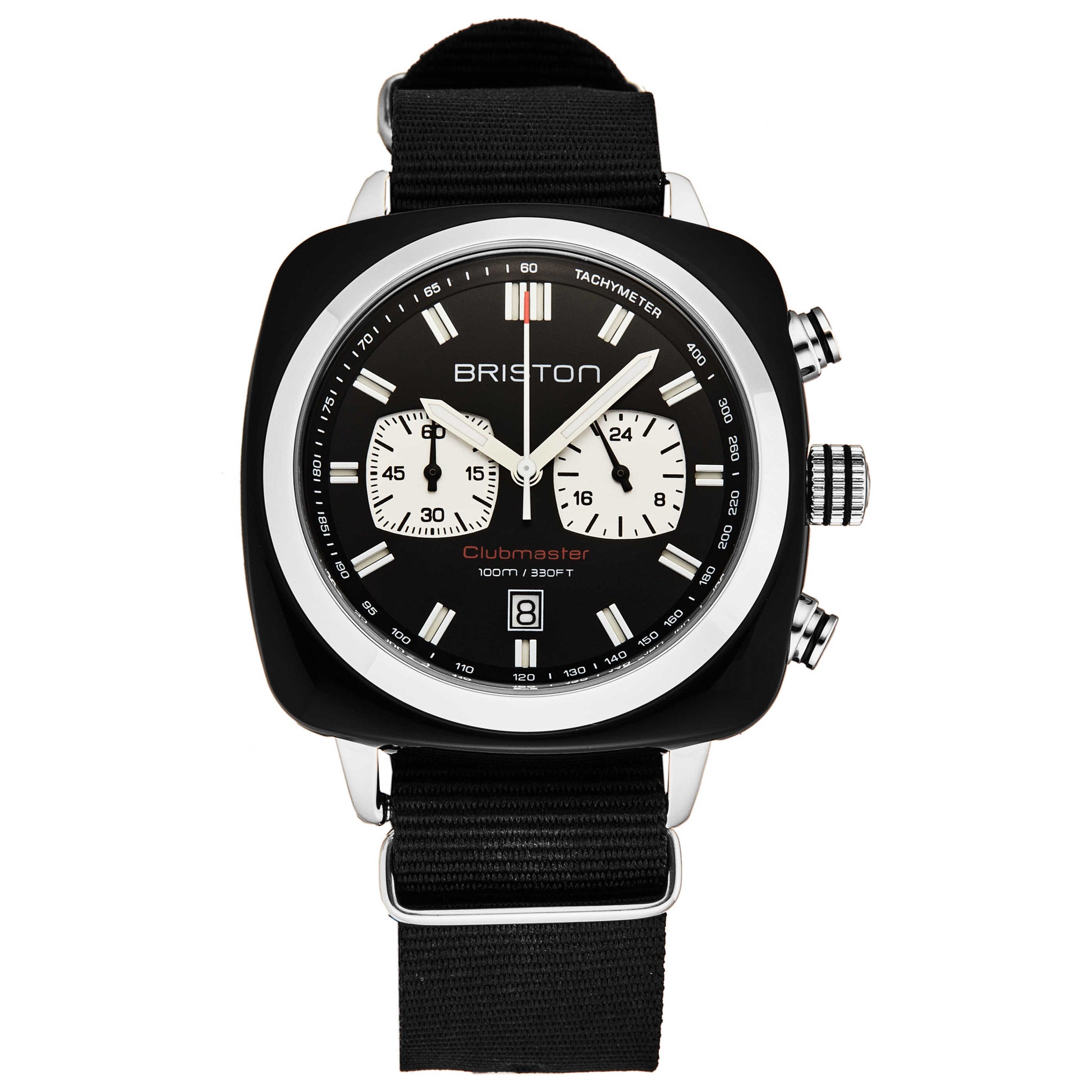 Front view of Briston Clubmaster Men's Quartz Watch 17142.SABS1NB