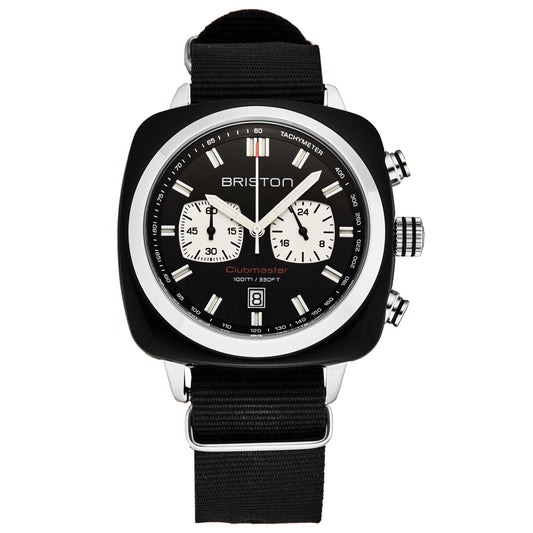 Front view of Briston Clubmaster Men's Quartz Watch 17142.SABS1NB