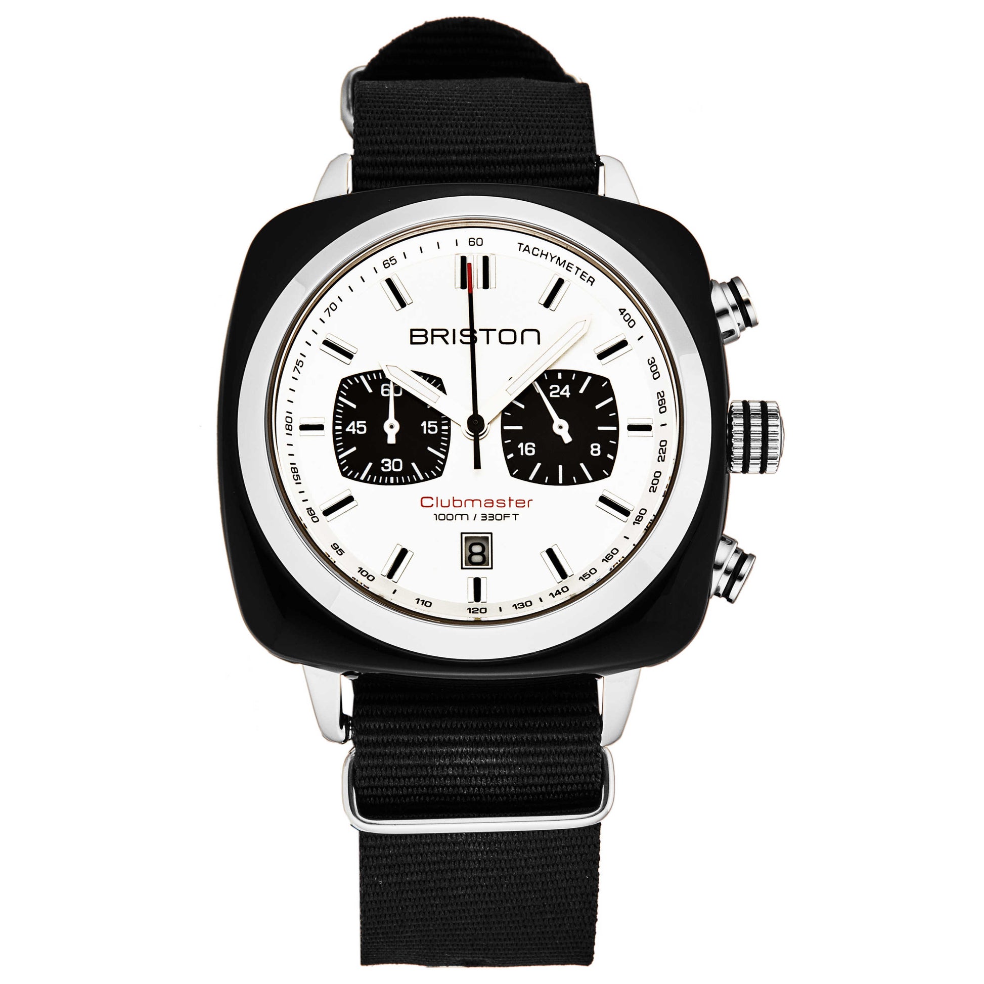 Front view of Briston Clubmaster Men's Quartz Watch 17142.SABS2NB