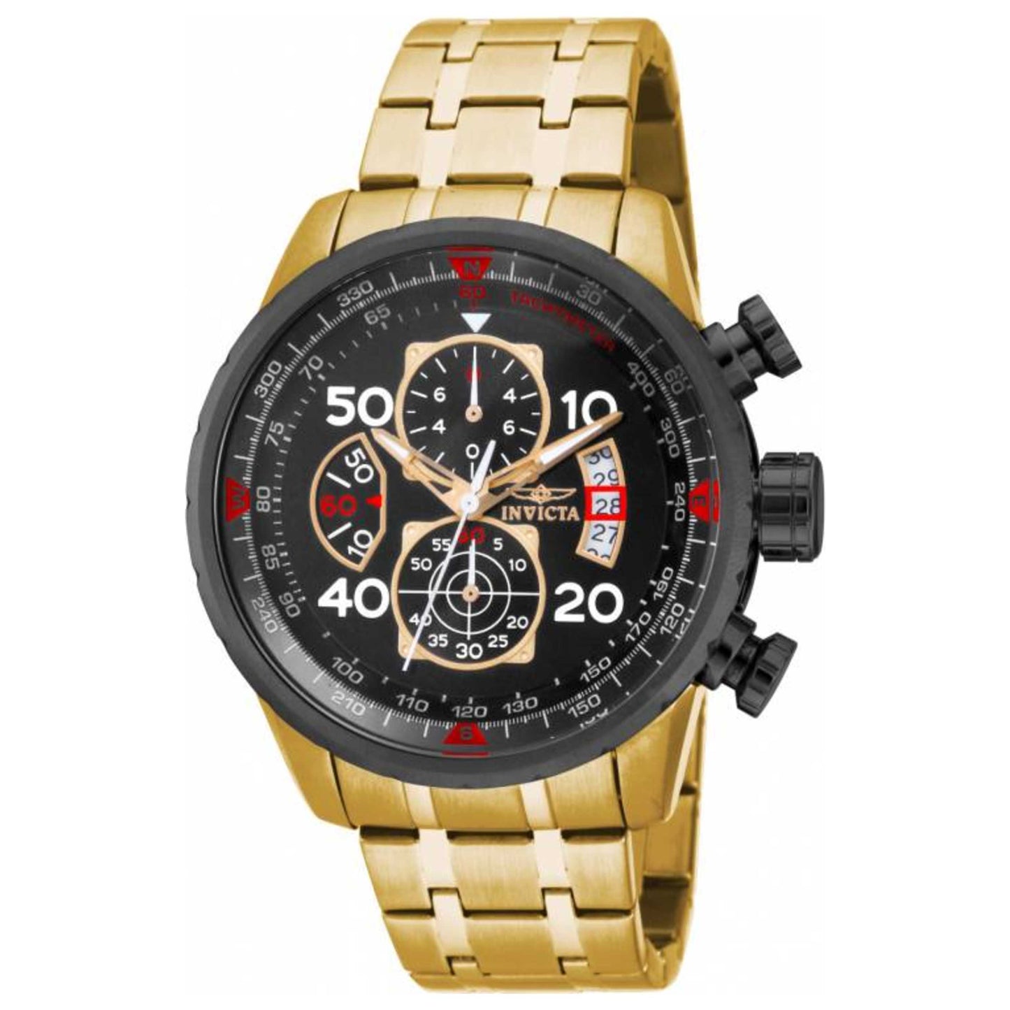 Front view of Invicta Aviator Men's Quartz Watch 17206