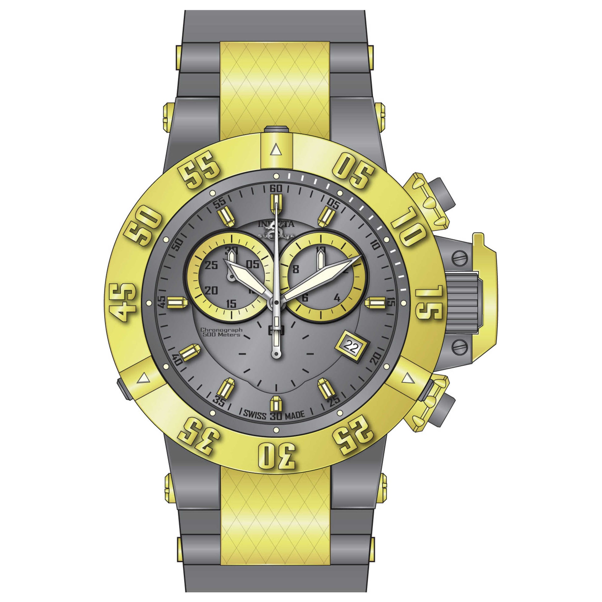 Front view of Invicta Subaqua Men's Quartz Watch 17212