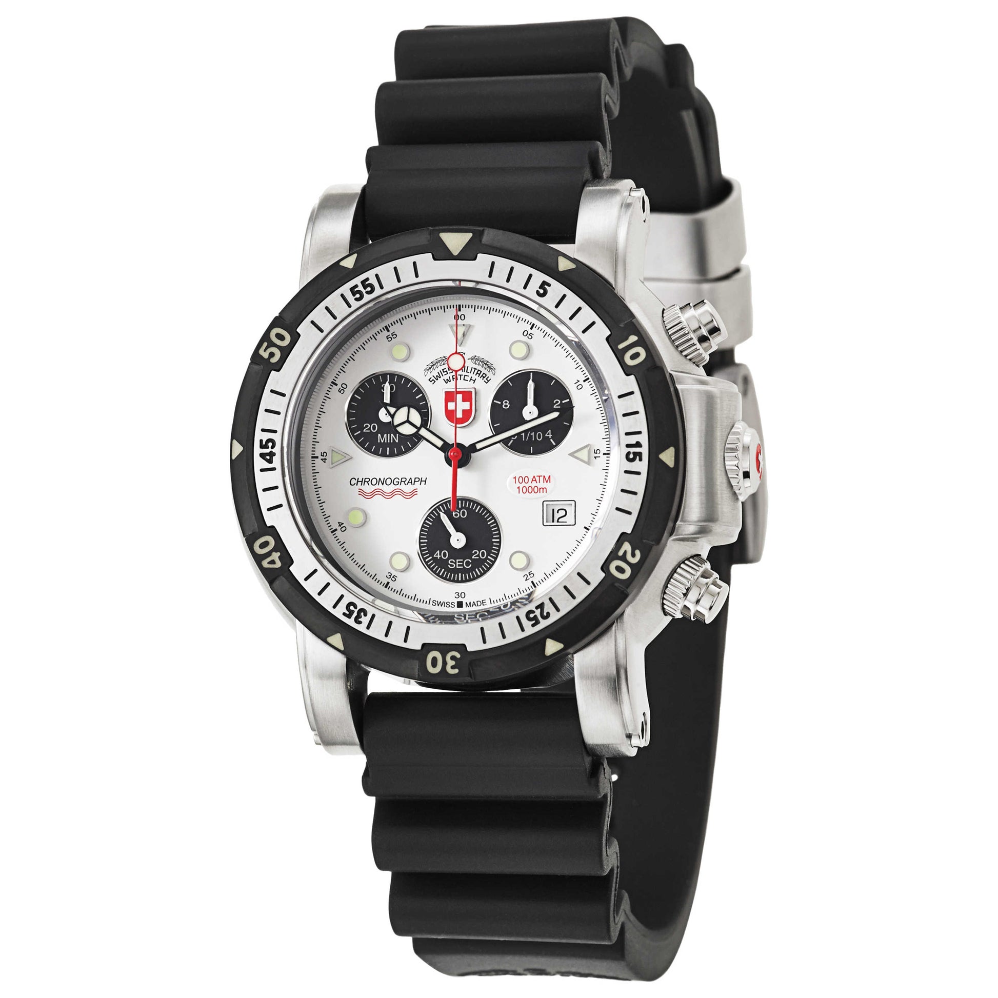 Front view of Swiss Military Seawolf I Men's Swiss Quartz (Battery-Powered) Watch 17251