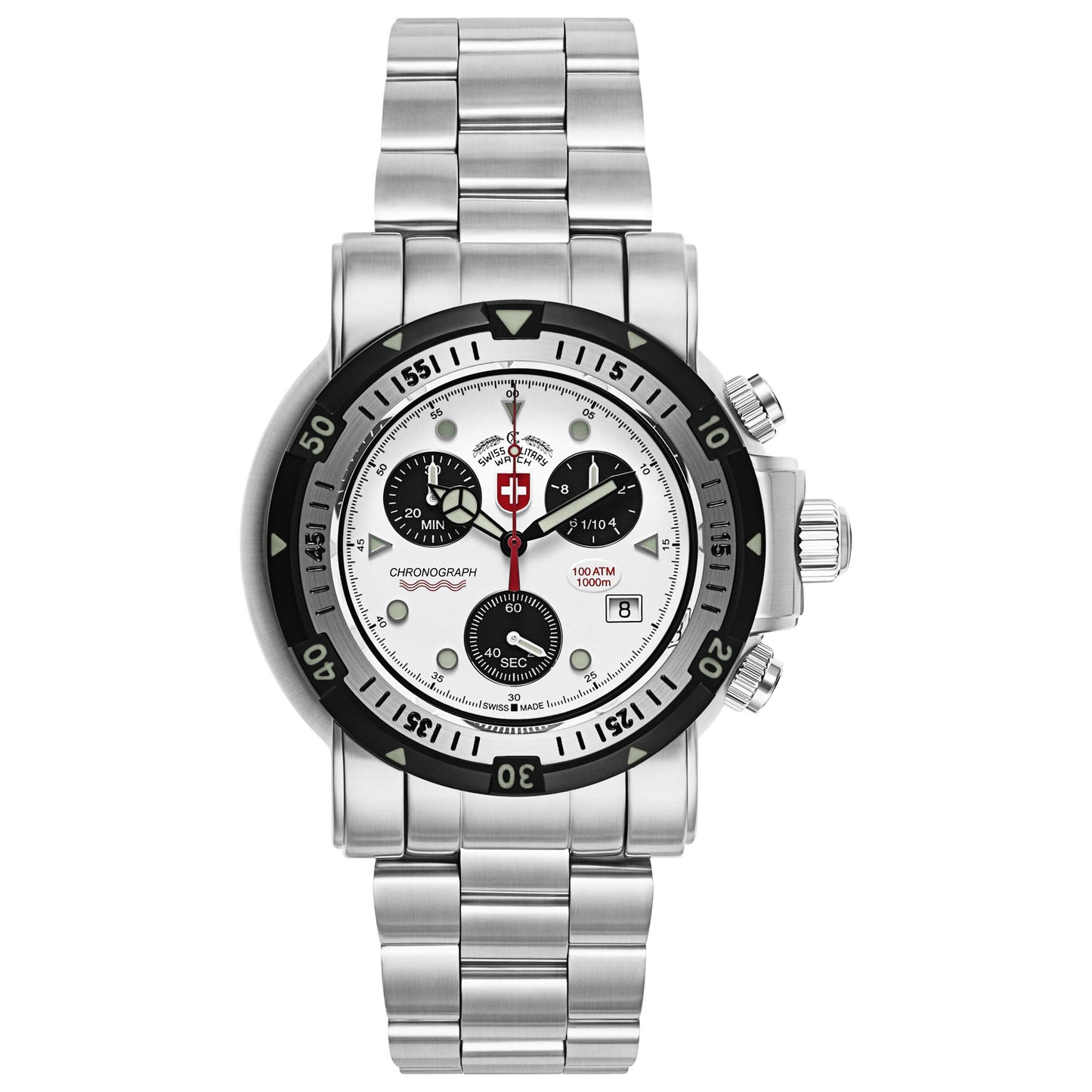 Front view of Swiss Military Seawolf I Men's Swiss Quartz (Battery-Powered) Watch 1725
