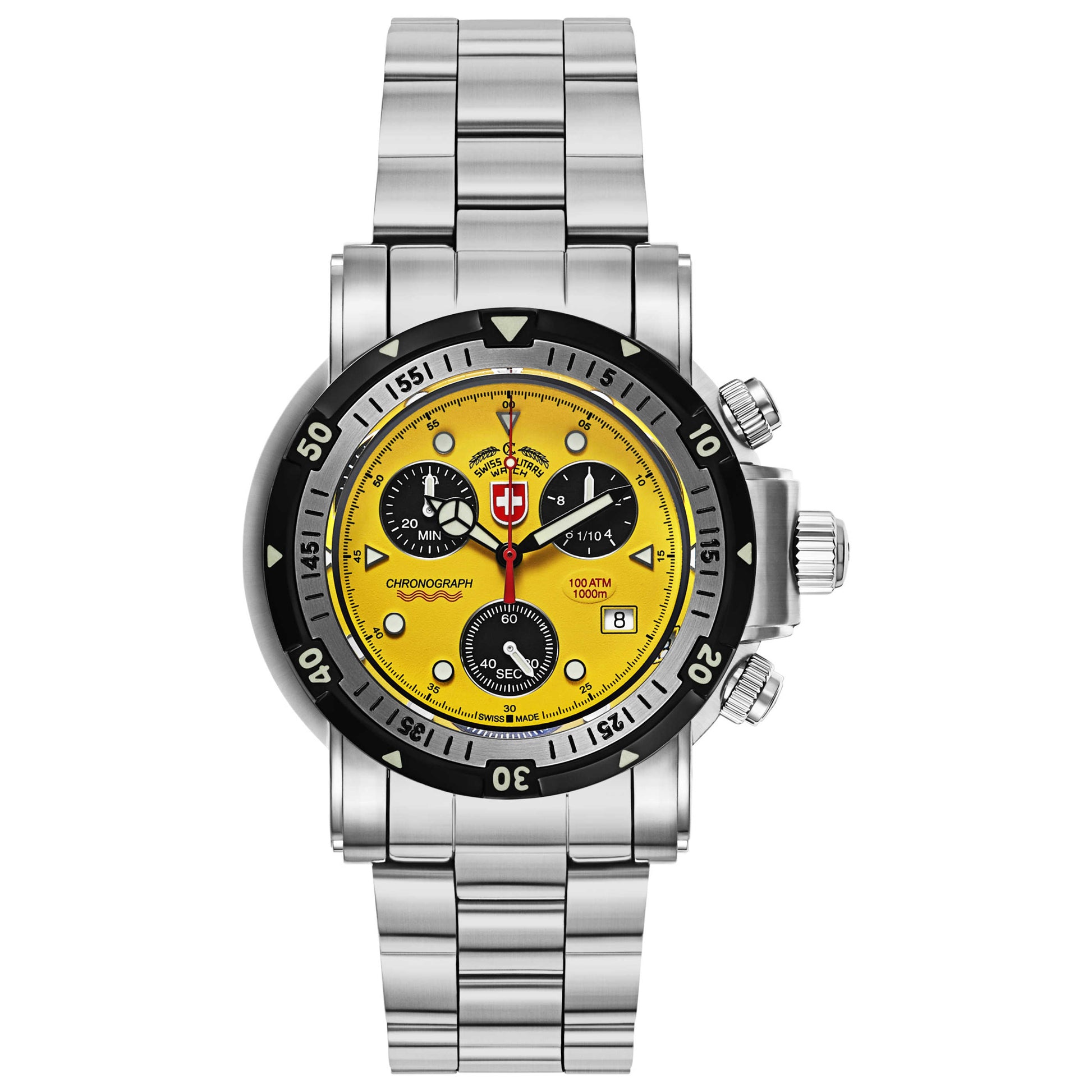 Front view of Swiss Military Seawolf I Men's Swiss Quartz (Battery-Powered) Watch 1728
