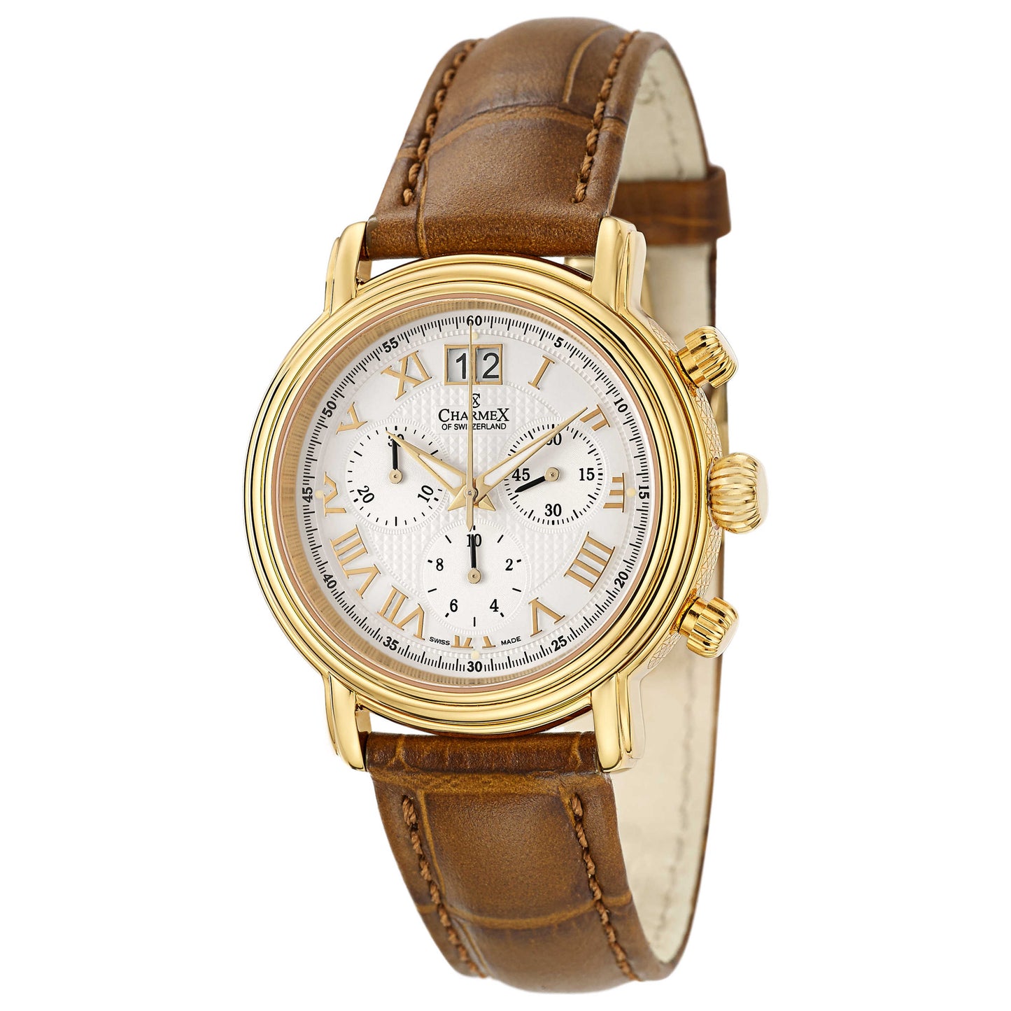 Front view of Charmex Monaco Men's Swiss Quartz (Battery-Powered) Watch 1750