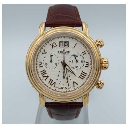 Front view of Charmex Monaco Men's Swiss Quartz (Battery-Powered) Watch 1755-SD