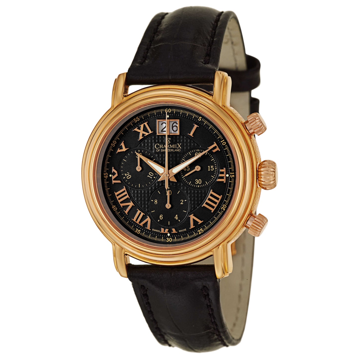 Front view of Charmex Monaco Men's Swiss Quartz (Battery-Powered) Watch 1756