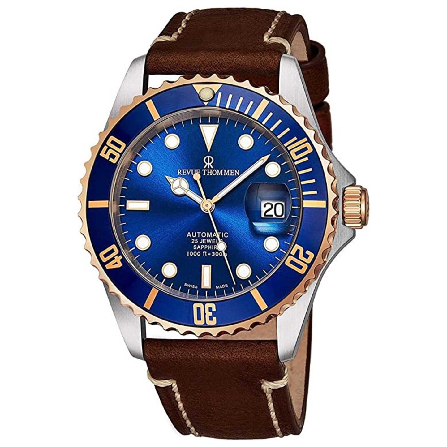 Front view of Revue Thommen Diver Men's Automatic Watch 17571.2555