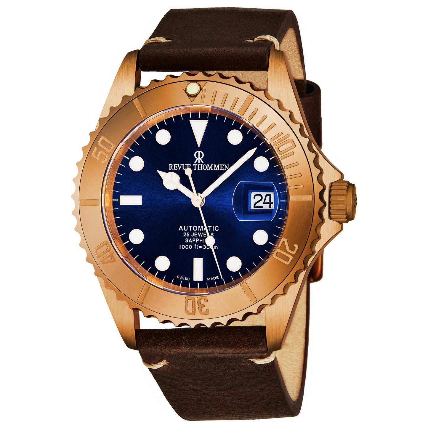Front view of Revue Thommen Diver Men's Automatic Watch 17571.2595