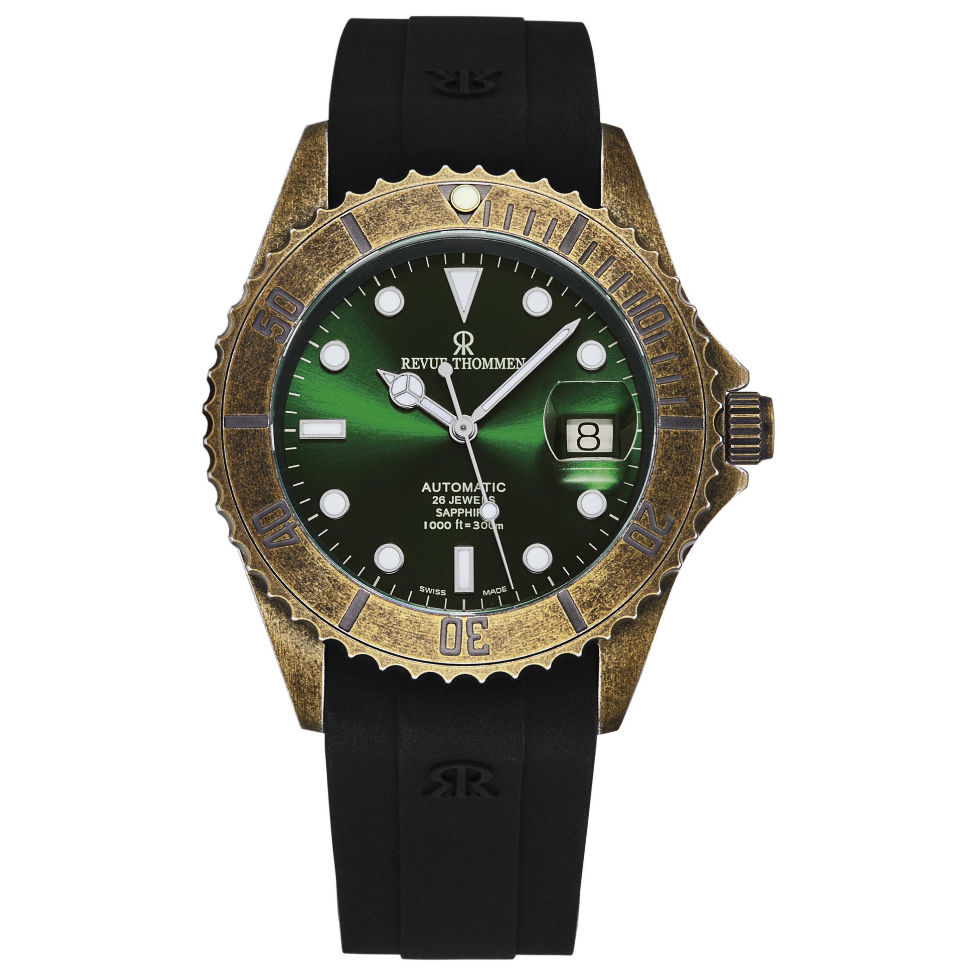 Front view of Revue Thommen Diver Men's Automatic Watch 17571.2884