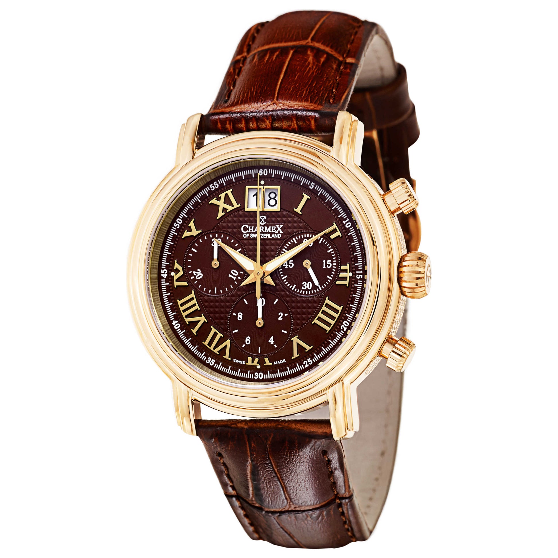 Front view of Charmex Monaco Men's Swiss Quartz (Battery-Powered) Watch 1758