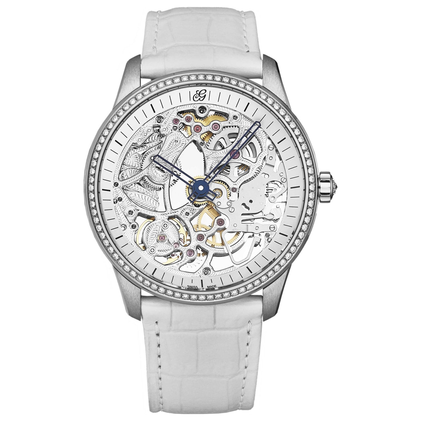 Front view of Charles Girardier Skelton Women's Automatic Watch 1759PD