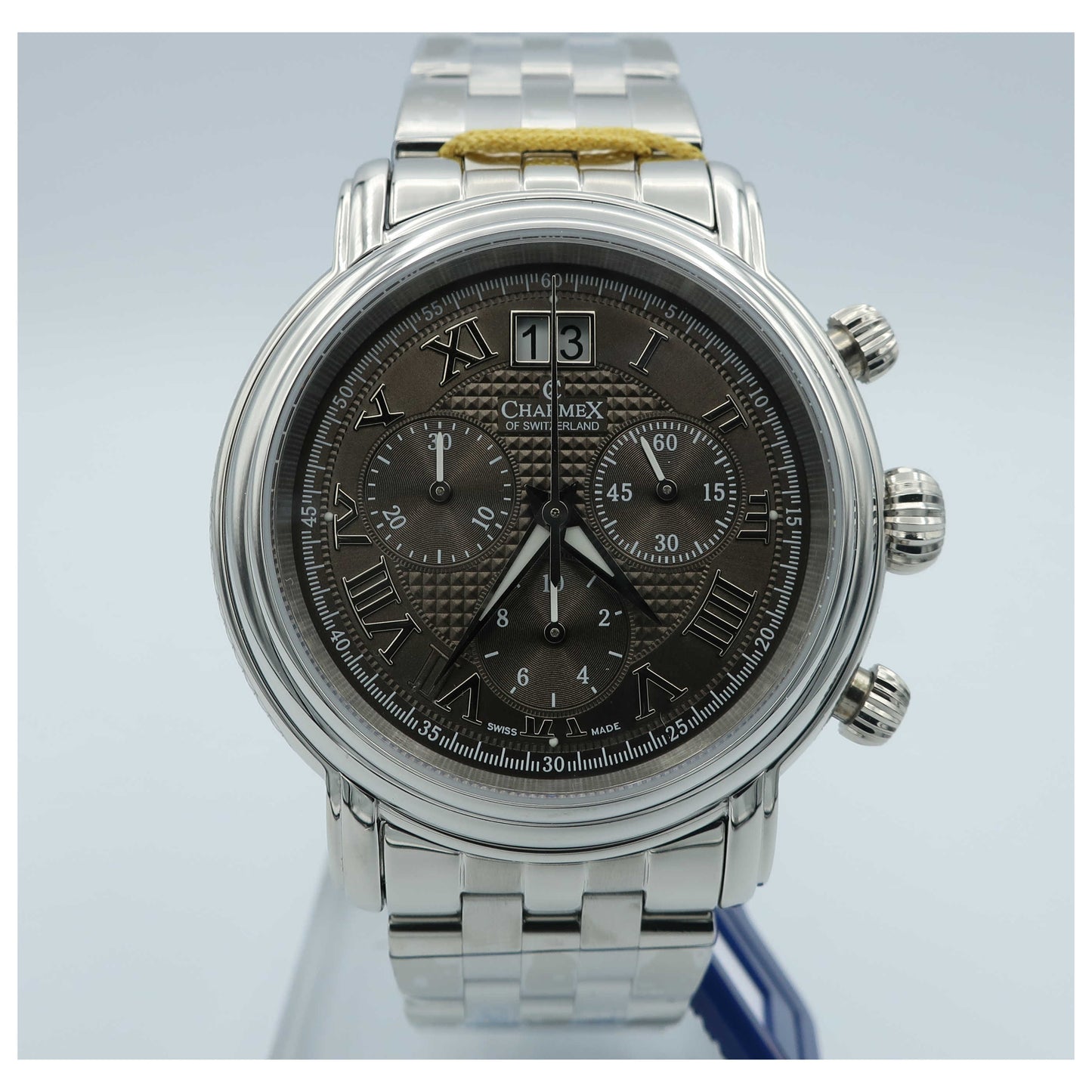 Front view of Charmex Monaco Men's Swiss Quartz (Battery-Powered) Watch 1761-SD