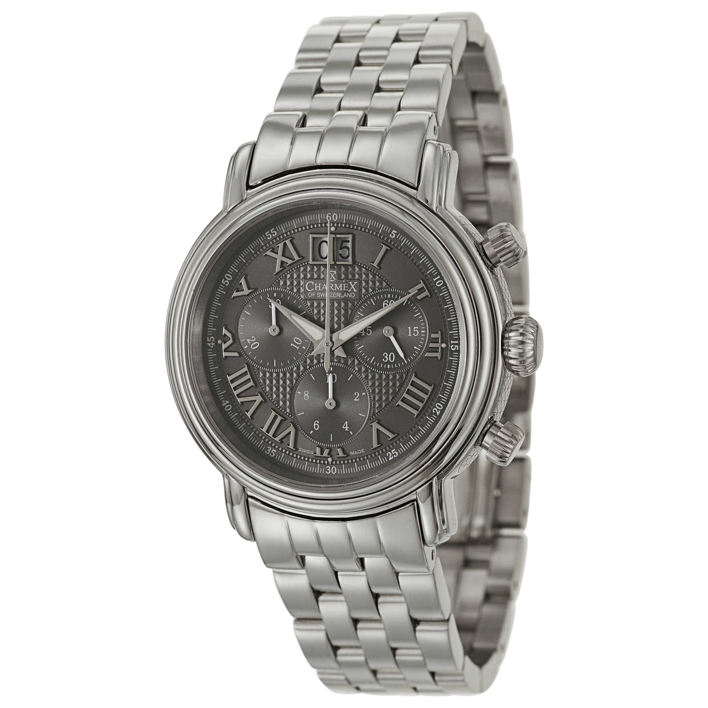 Front view of Charmex Monaco Men's Swiss Quartz (Battery-Powered) Watch 1761