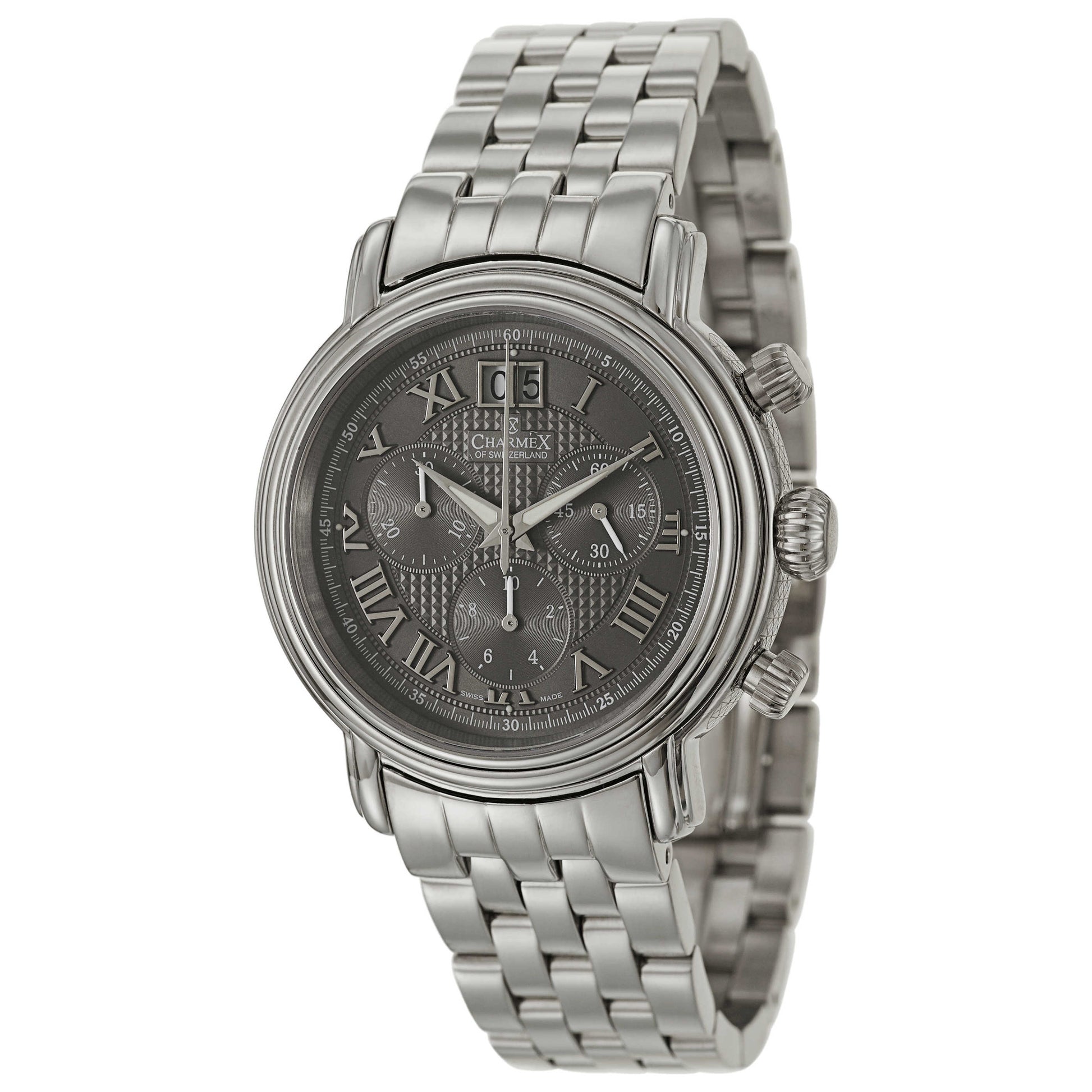 Front view of Charmex Monaco Men's Swiss Quartz (Battery-Powered) Watch 1761