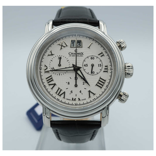 Front view of Charmex Monaco Men's Swiss Quartz (Battery-Powered) Watch 1765-SD