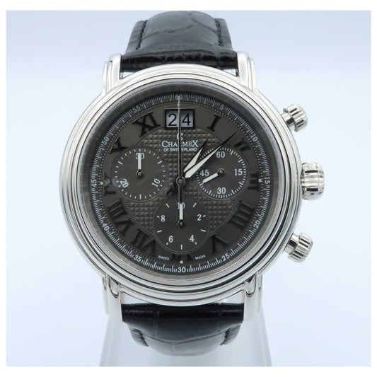 Front view of Charmex Monaco Men's Swiss Quartz (Battery-Powered) Watch 1766-PO