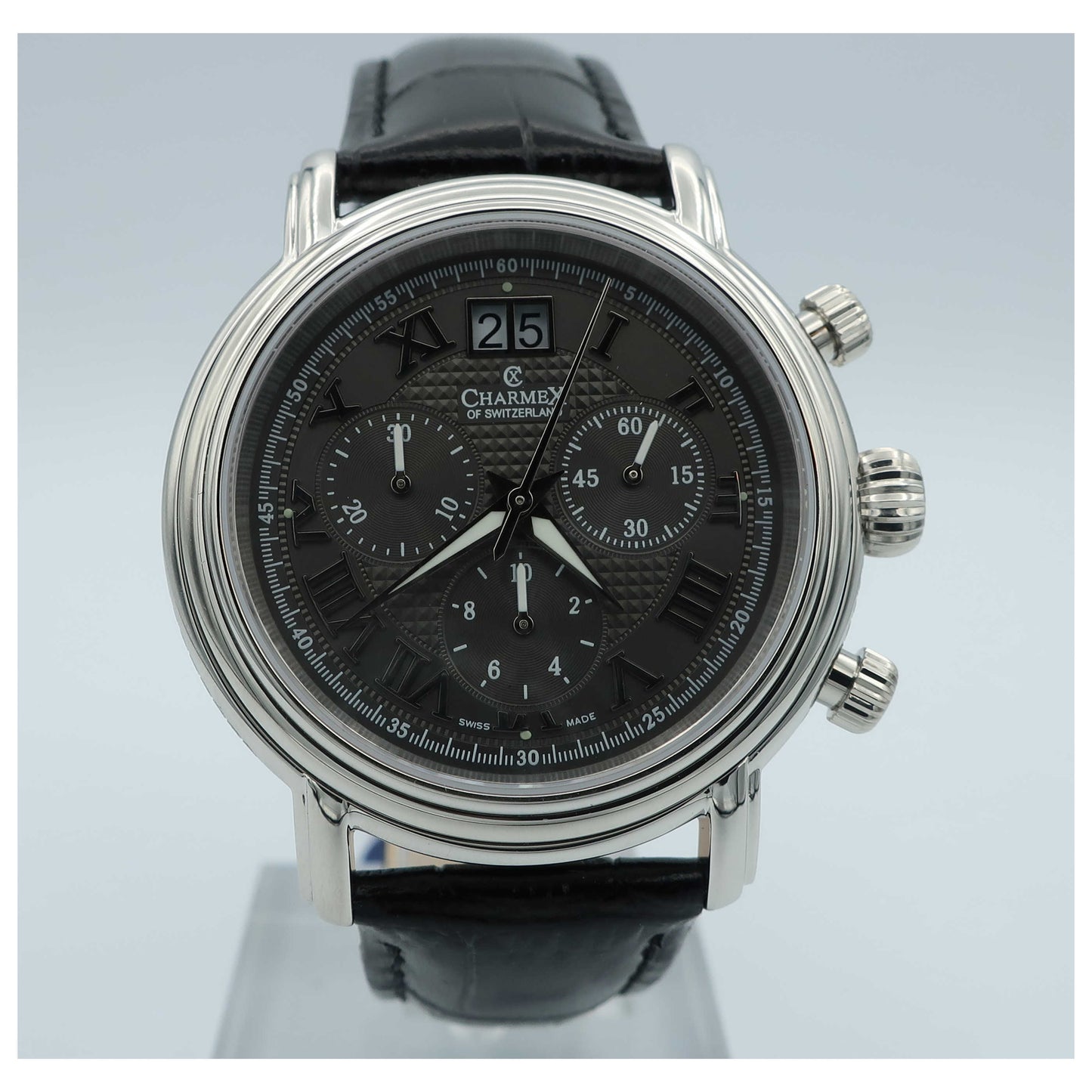 Front view of Charmex Monaco Men's Swiss Quartz (Battery-Powered) Watch 1766-SD