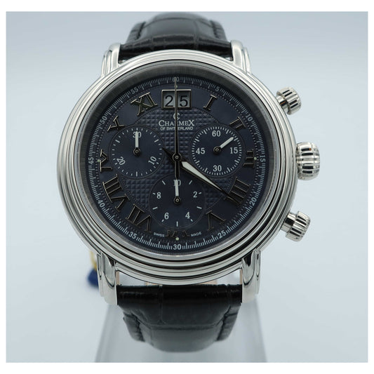 Front view of Charmex Monaco Men's Swiss Quartz (Battery-Powered) Watch 1767-SD