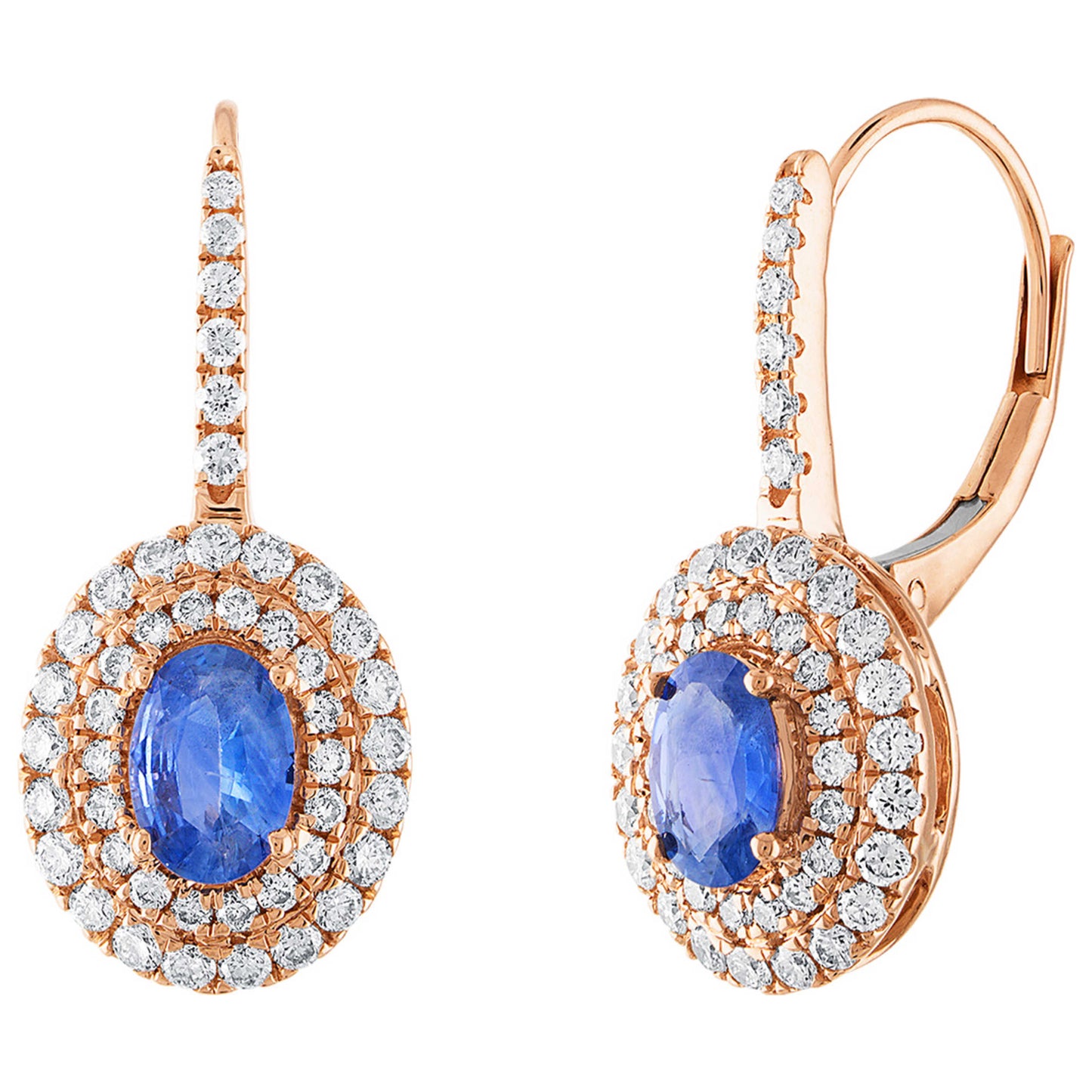 Front view of Tresorra Fashion Women's Earrings 178-RG-BS