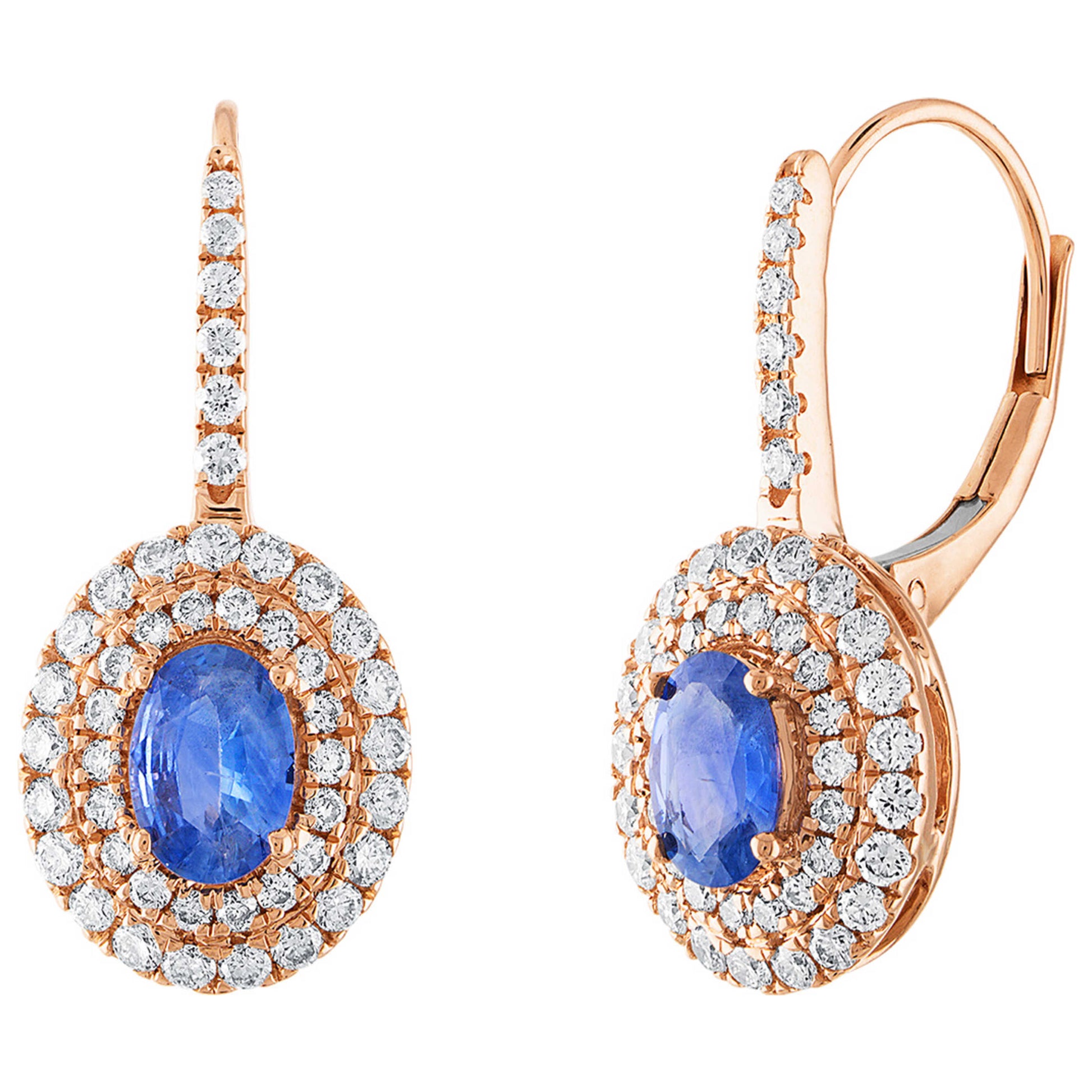 Front view of Tresorra Fashion Women's Earrings 178-RG-BS