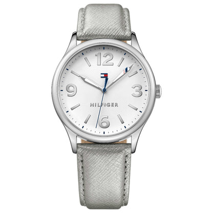 Front view of Tommy Hilfiger Leather Women's Japanese Quartz (Battery-Powered) Watch 1781592