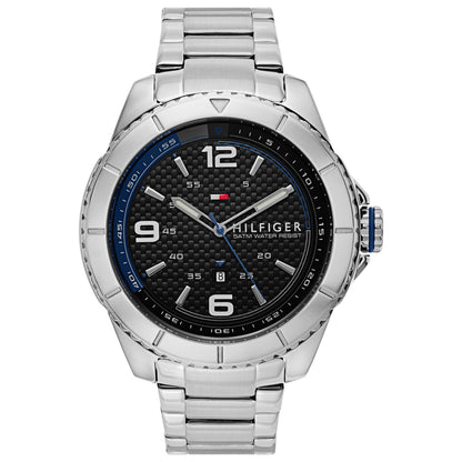 Front view of Tommy Hilfiger Ash Men's Japanese Quartz (Battery-Powered) Watch 1791002