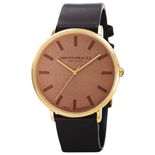 Front view of Bruno Magli Roma Men's Quartz Watch 18.181163.GA