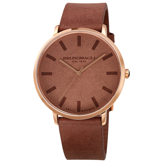 Front view of Bruno Magli Roma Men's Quartz Watch 18.181163.RE