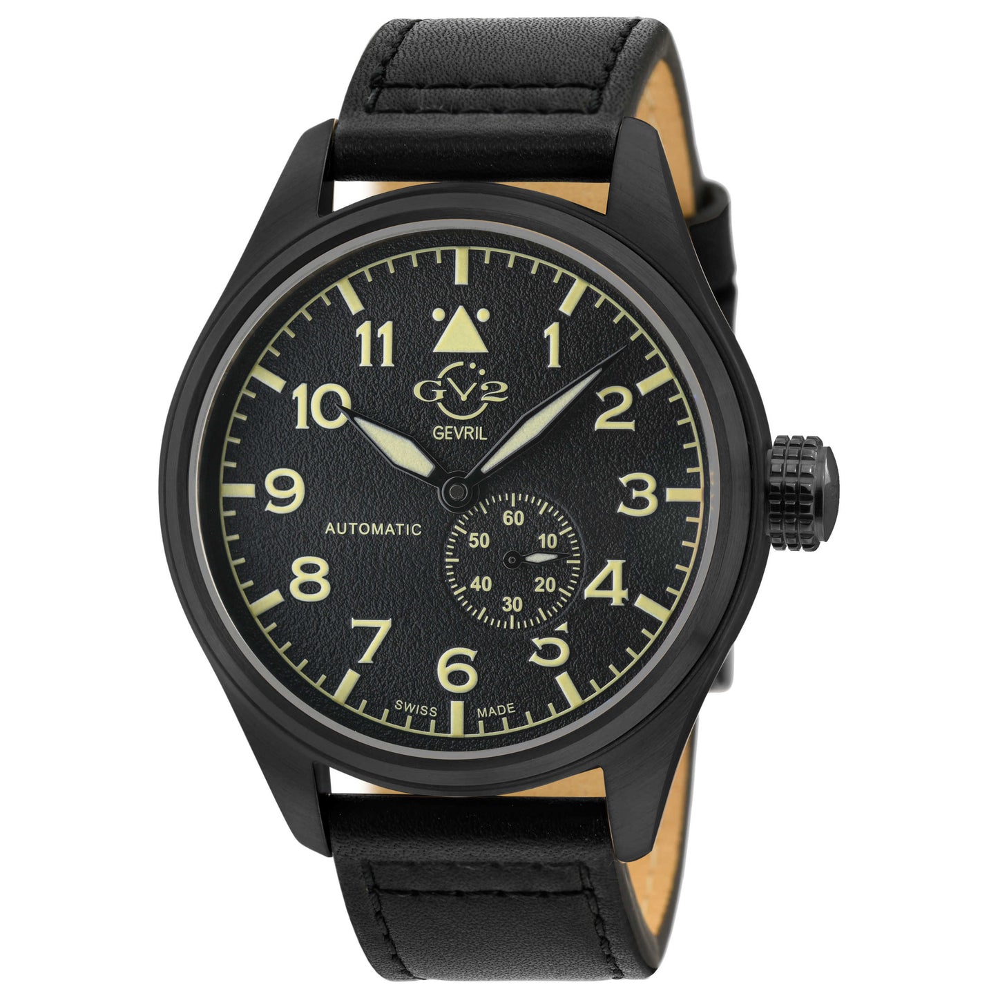 Front view of GV2 by Gevril Aeronautica Men's Automatic Watch 18005