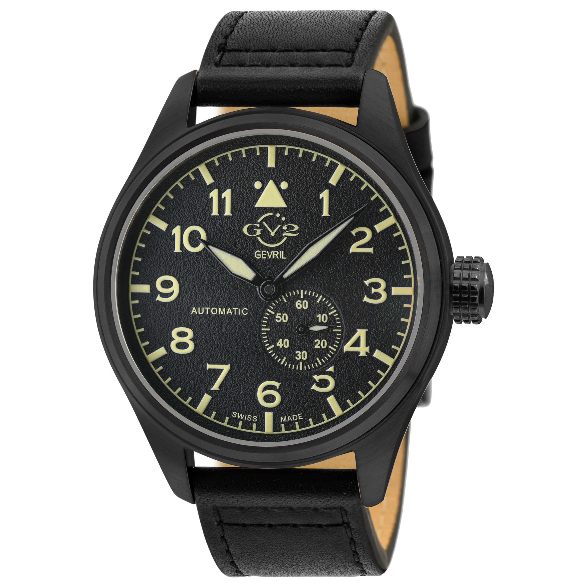 Front view of GV2 by Gevril Aeronautica Men's Automatic Watch 18005