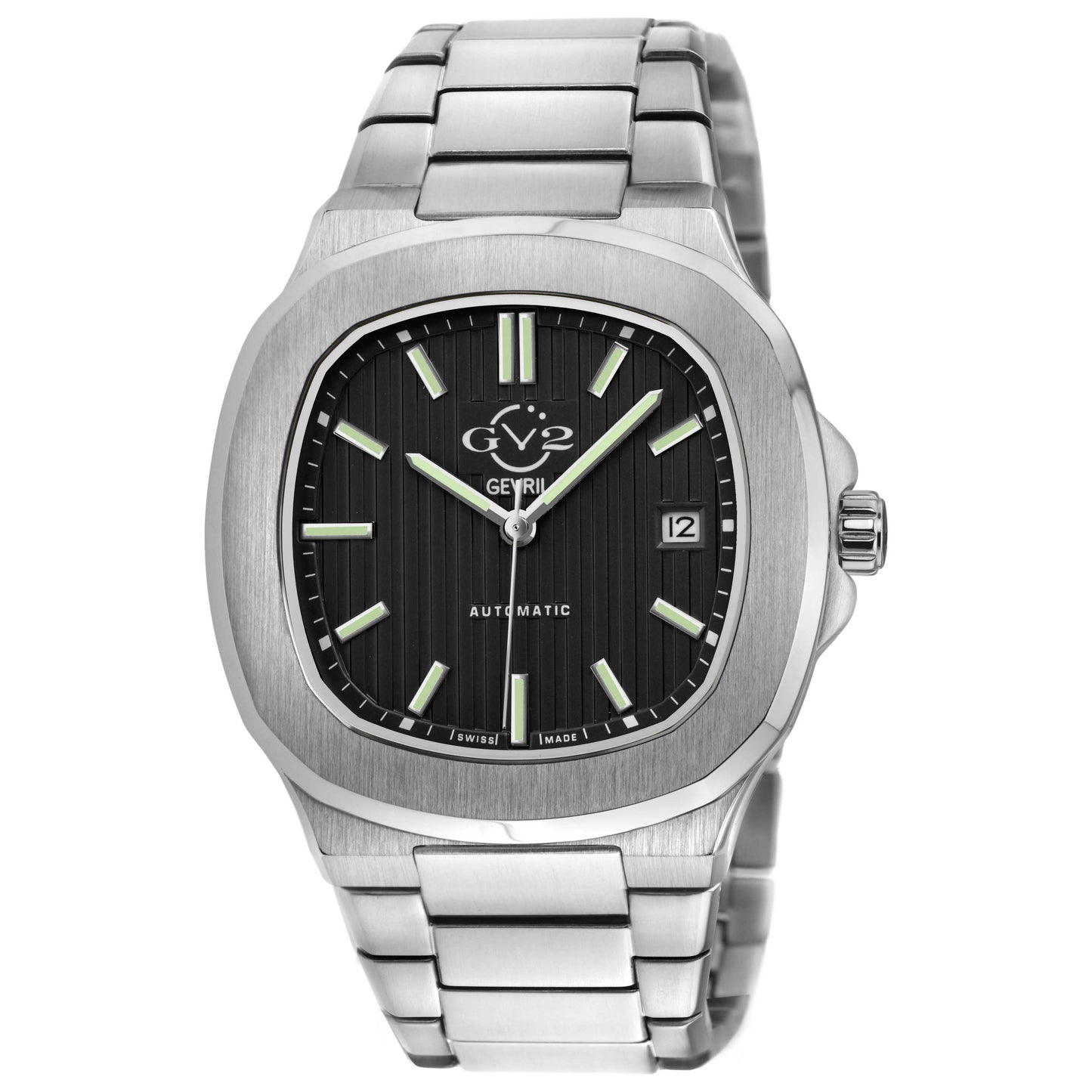 Front view of GV2 by Gevril Potente Men's Automatic Watch 18100