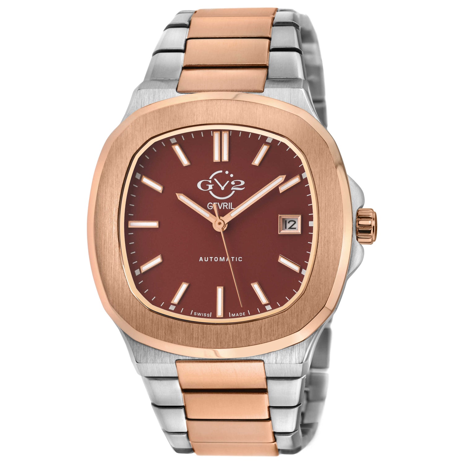 Front view of GV2 by Gevril Potente Men's Automatic Watch 18116B
