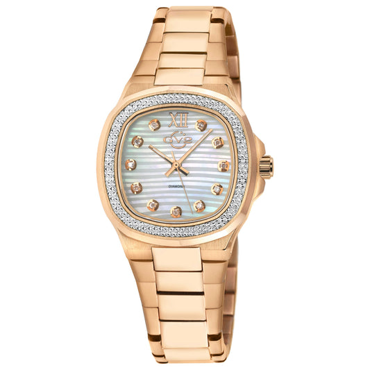 Front view of GV2 by Gevril Potente Diamond Women's Quartz Watch 18202B