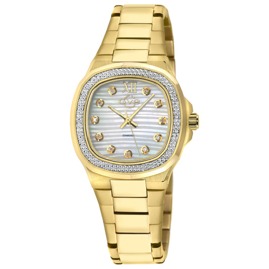 Front view of GV2 by Gevril Potente Diamond Women's Quartz Watch 18205B