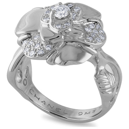 Chanel Camelia Women's Ring 18406 - Image #8