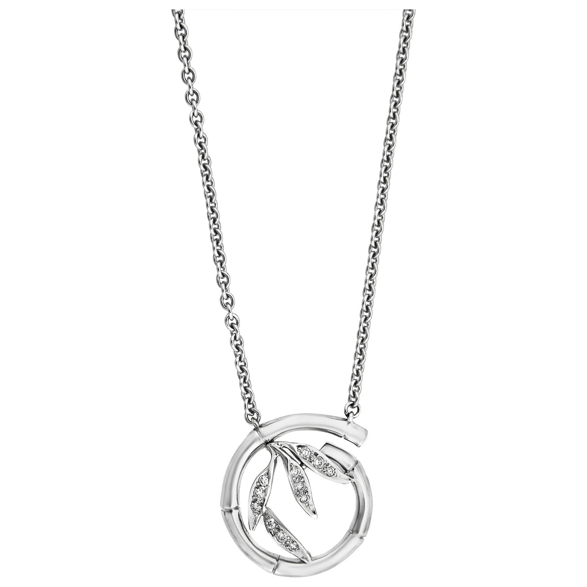 Front view of Carrera y Carrera Jewelry Bamboo Women's Necklace 18458