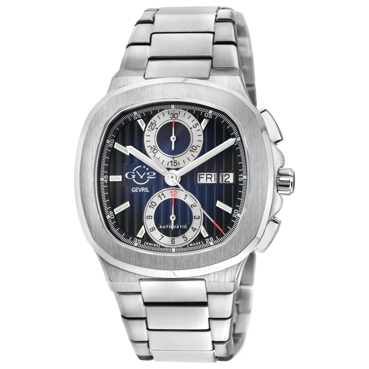 Front view of GV2 by Gevril Potente Chronograph Men's Automatic Watch 18501B