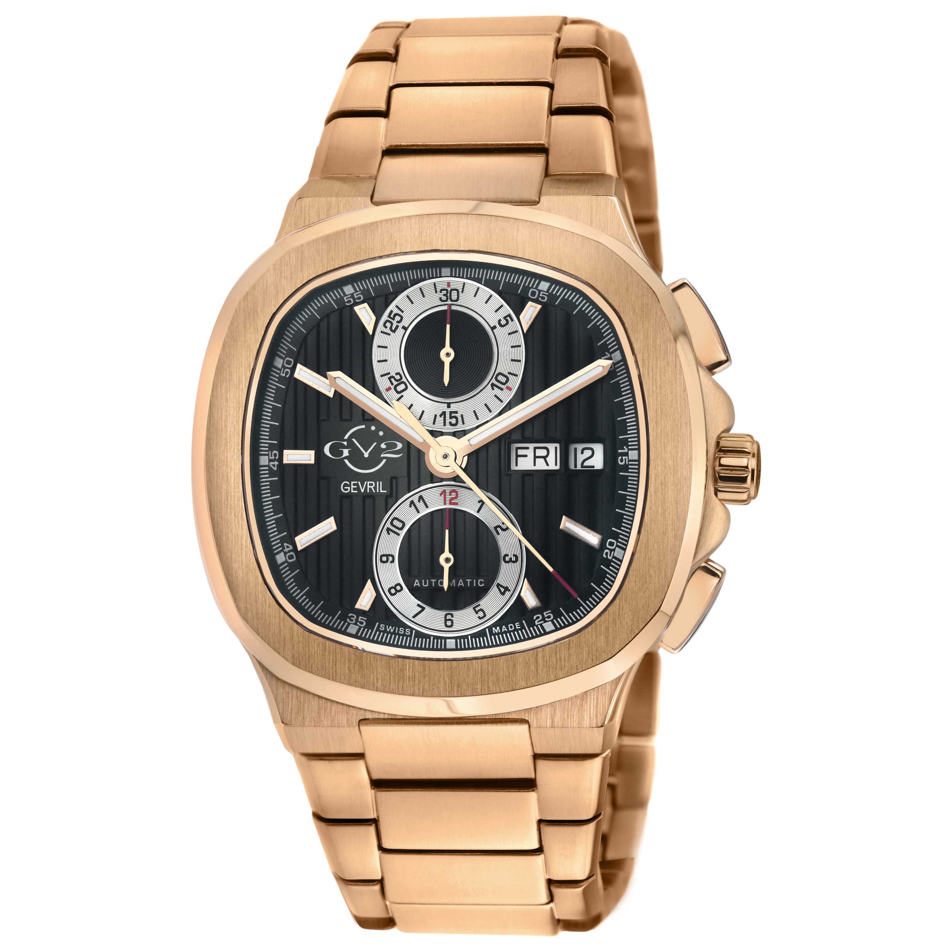 Front view of GV2 by Gevril Potente Chronograph Men's Automatic Watch 18502B