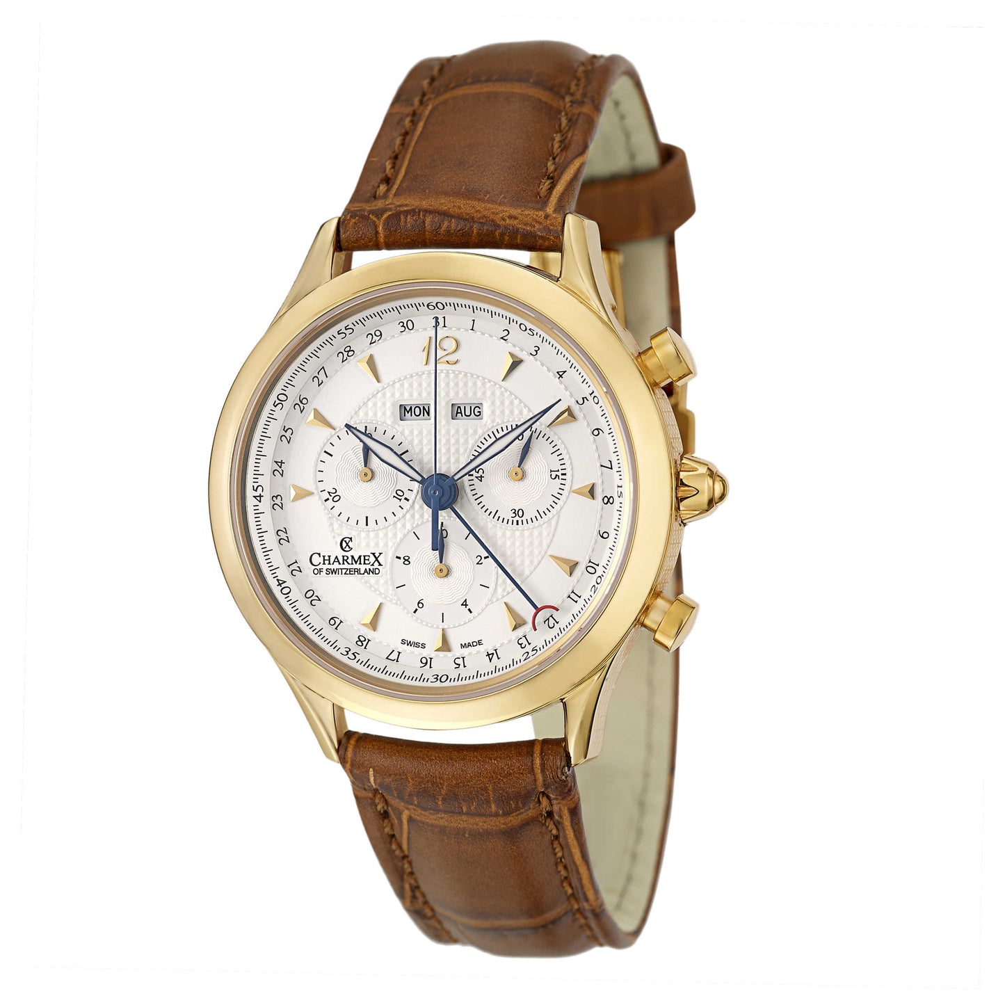 Front view of Charmex Windsor Men's Swiss Quartz (Battery-Powered) Watch 1870