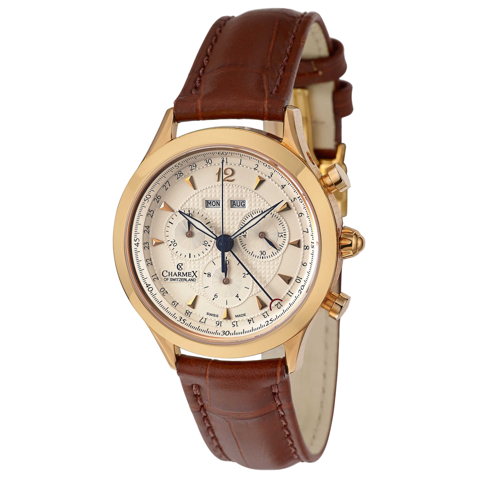 Front view of Charmex Windsor Men's Swiss Quartz (Battery-Powered) Watch 1873