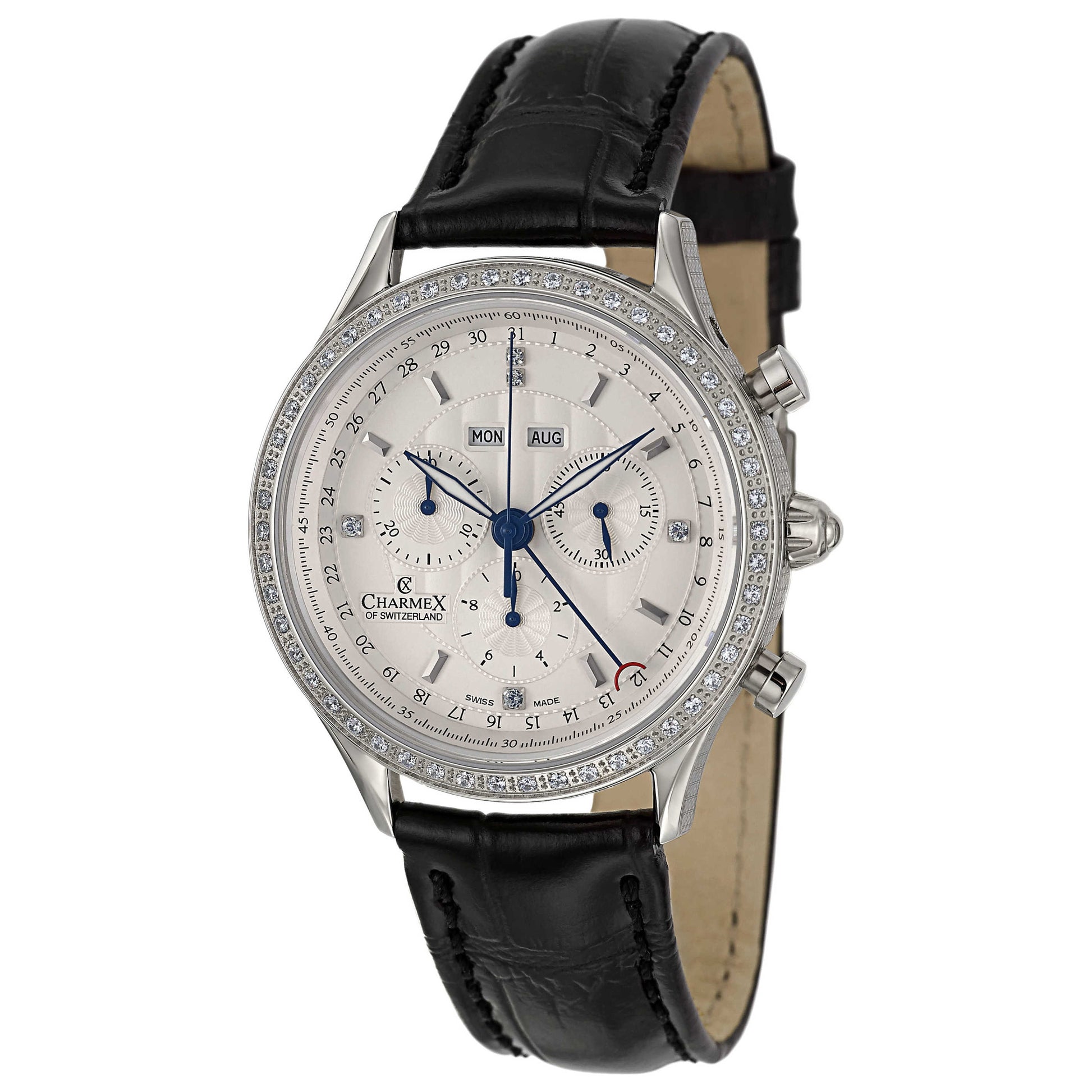 Front view of Charmex Windsor Men's Swiss Quartz (Battery-Powered) Watch 1888