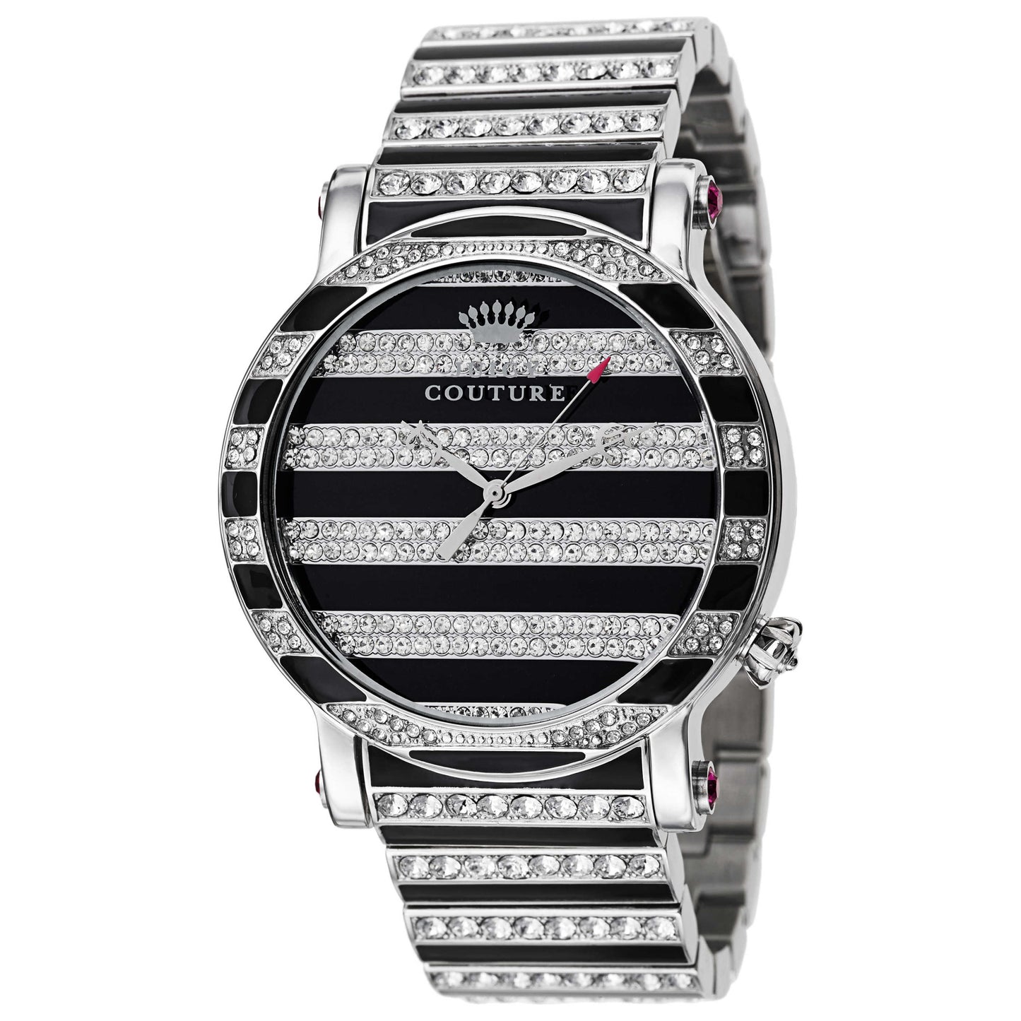 Front view of Juicy Couture Queen Couture Women's Japanese Quartz (Battery-Powered) Watch 1901210