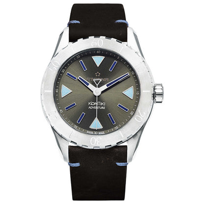 Front view of Eterna KonTiki Men's Automatic Watch 1910-41-40-1429