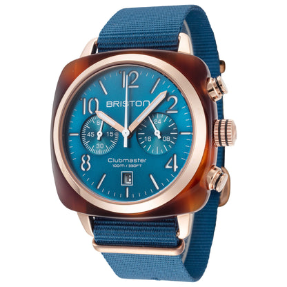 Front view of Briston Clubmaster Men's Quartz Watch 19140.PRA.T.31.NBD