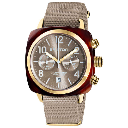 Front view of Briston Clubmaster Men's Quartz Watch 19140.PYA.T.30.NT