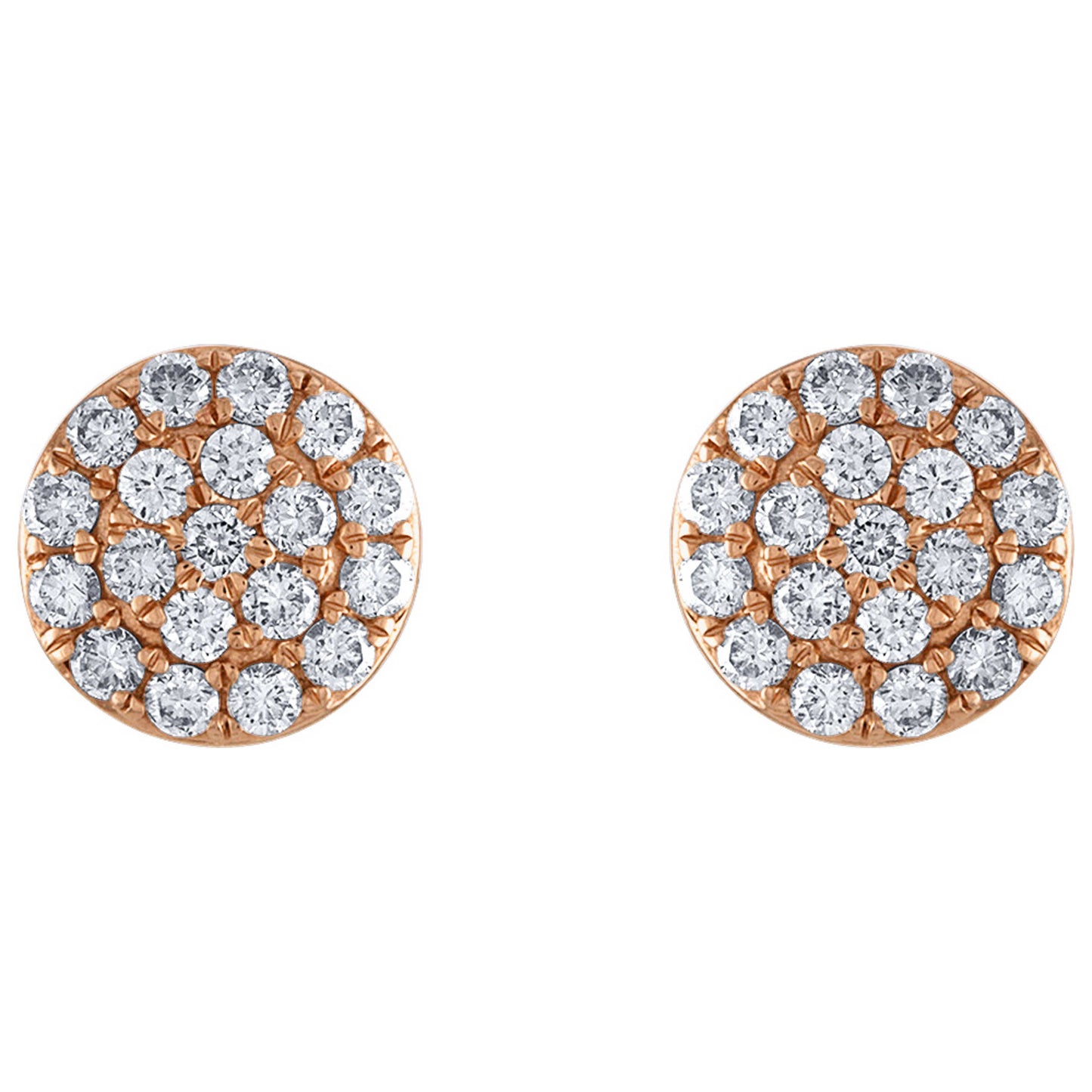 Front view of Tresorra Fashion Women's Earrings 195-RG-DIA